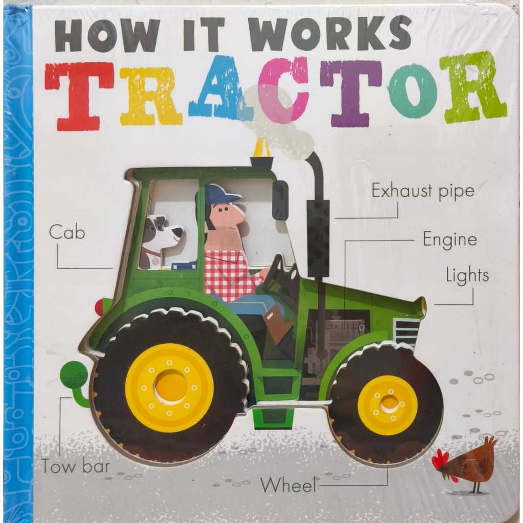 Buku Anak Import How It Works: Tractor - Board Book with Layered Die-Cuts/board book import/buku imp