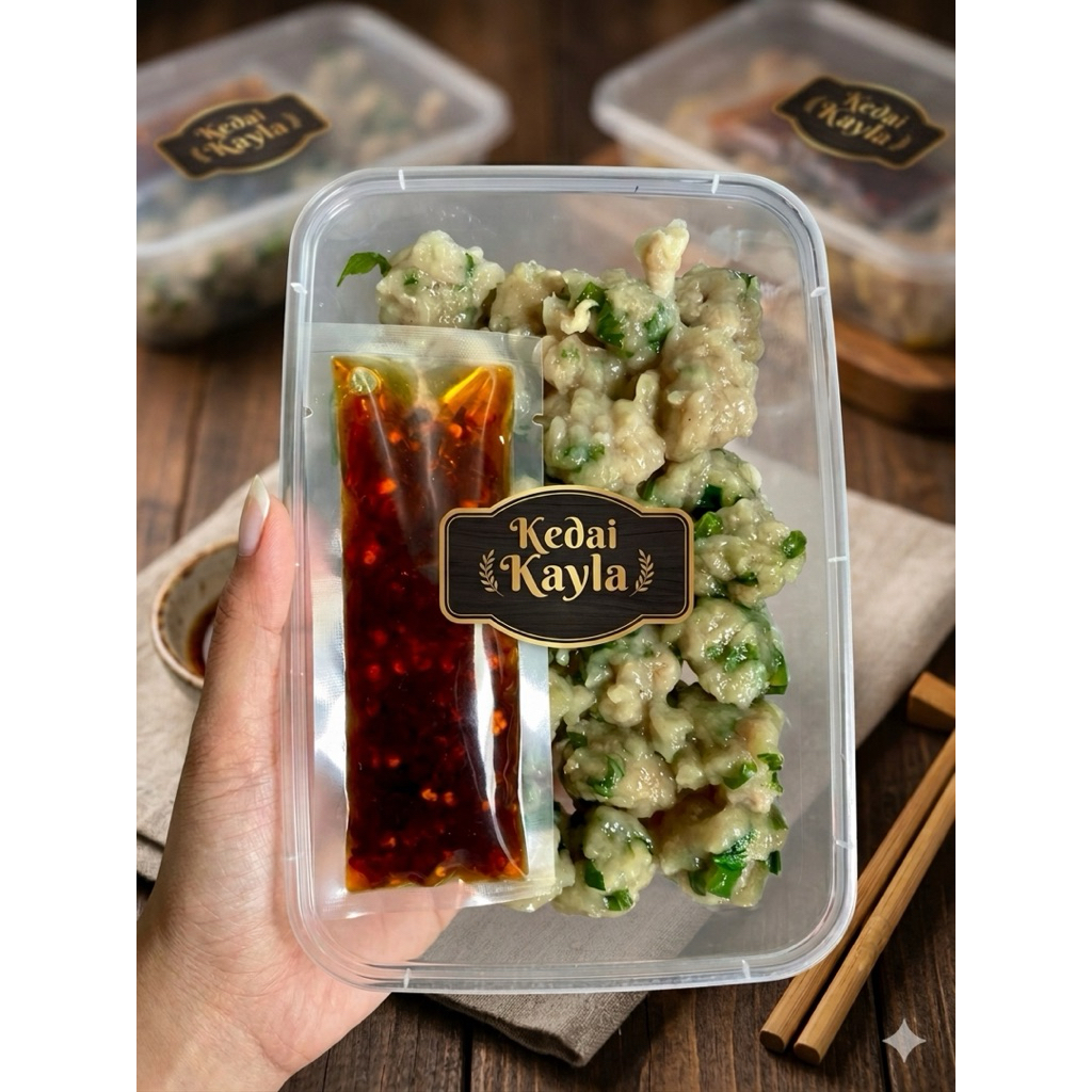 Cilok Kriwil Urat daging Daun bawang isi 25