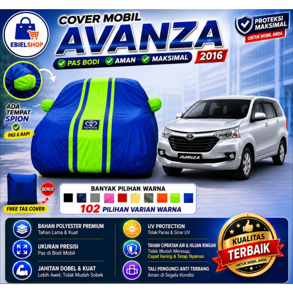 COVER MOBIL AVANZA 2016-2021 BERSPION