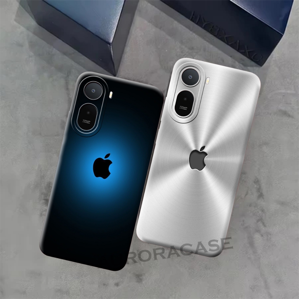 Case Kompatible Untuk Hp Redmi A7 Pro 4G - Poco C81 Pro 4G - Softcase - K003 - Motif Aple Iphone - P