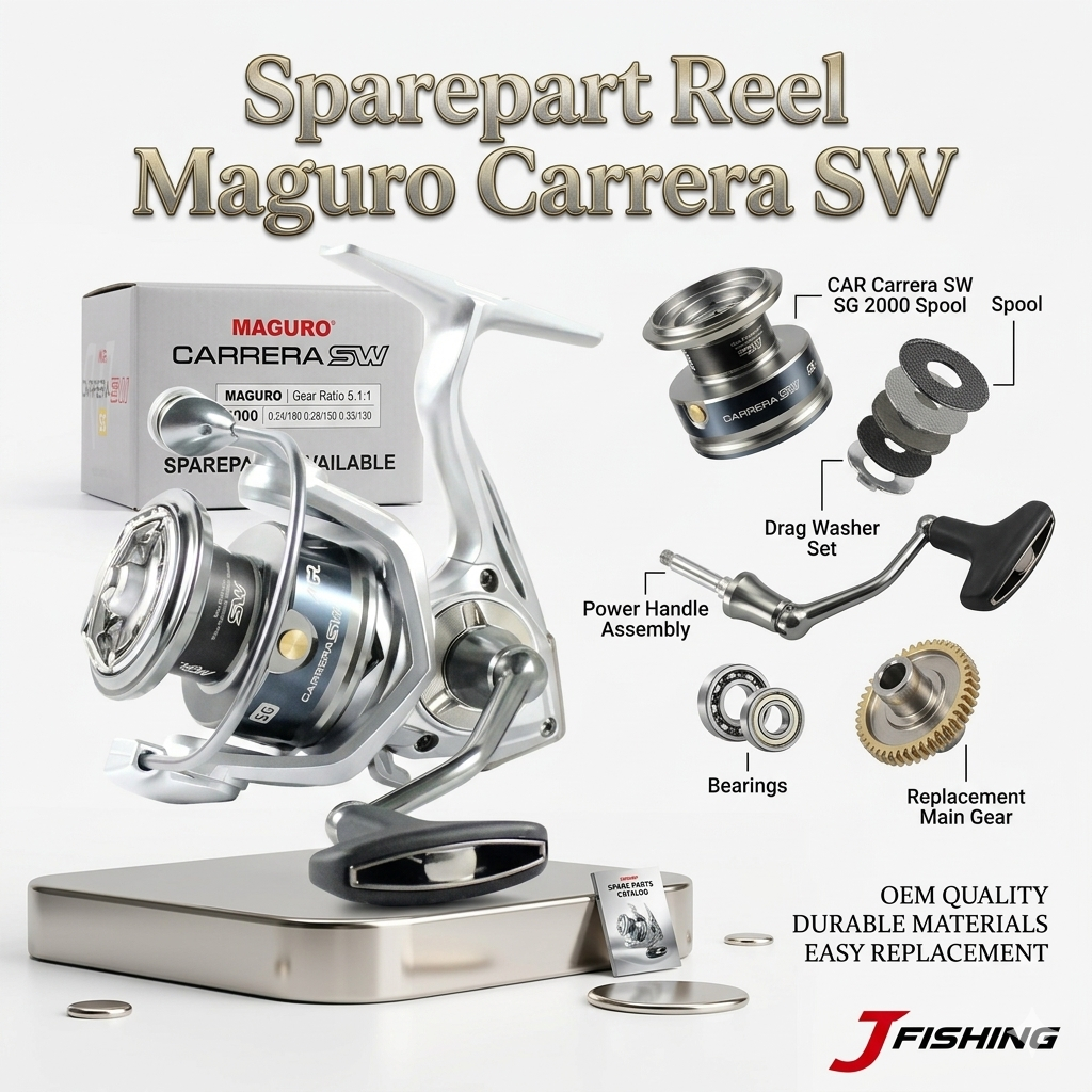 Sparepart Reel maguro carrera sw 3000 ( 2025 ) - BARU - ORIGINAL -