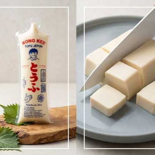 kong kee tofu jepang 250 gr / tahu sutra lembut, halal