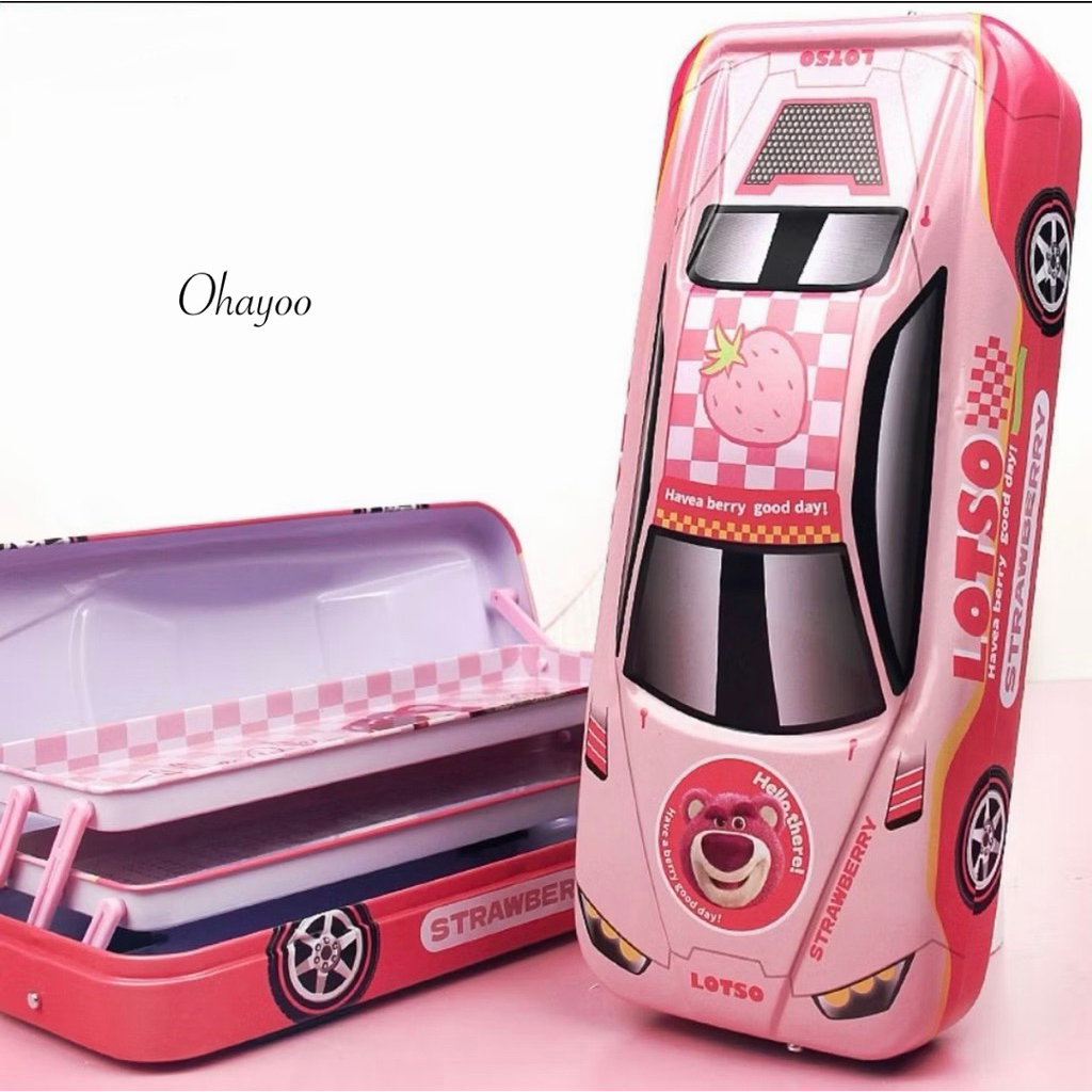 Kotak Pensil 3 Tingkat Disney LOTSO/ada roda