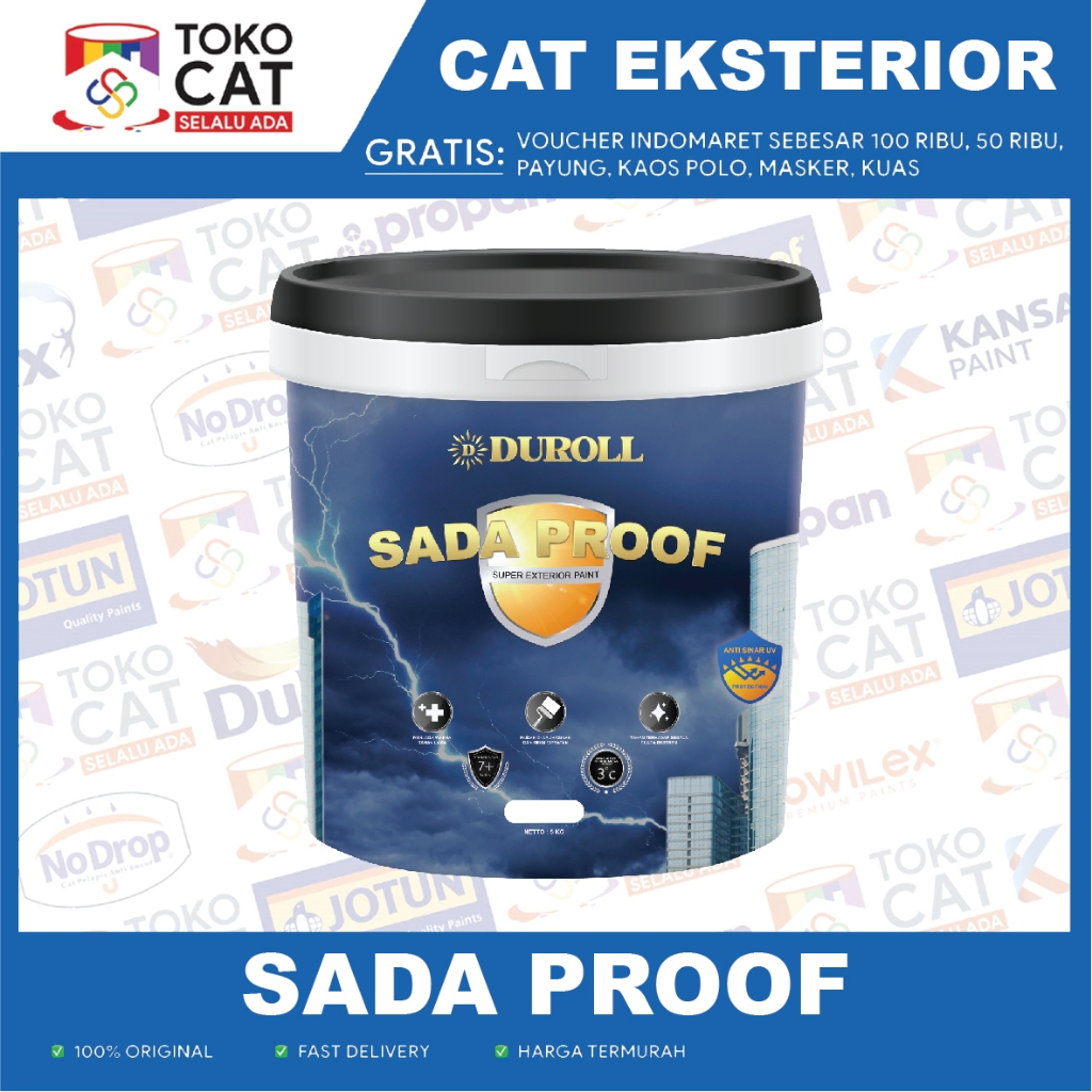 CAT EKSTERIOR/ANTI BOCOR  PREMIUM SADA PROOF SETARA AQUAPROOF PRO | 25 KG PAIL INSTANT