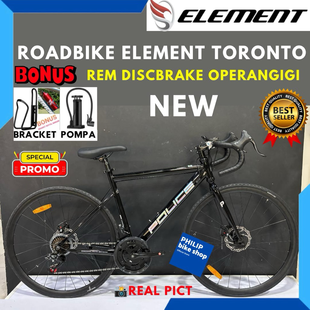 Sepeda Roadbike 700C Element Police Toronto Terbaru