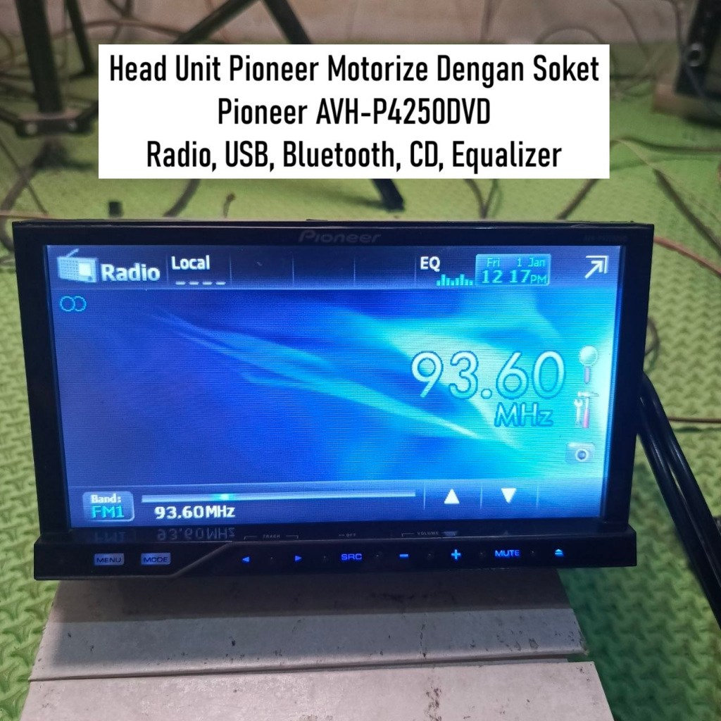 Head Unit Pioneer Motorize Dengan Soket | Radio Mobil Universal 7 Inci | Pioneer AVH-P4250DVD