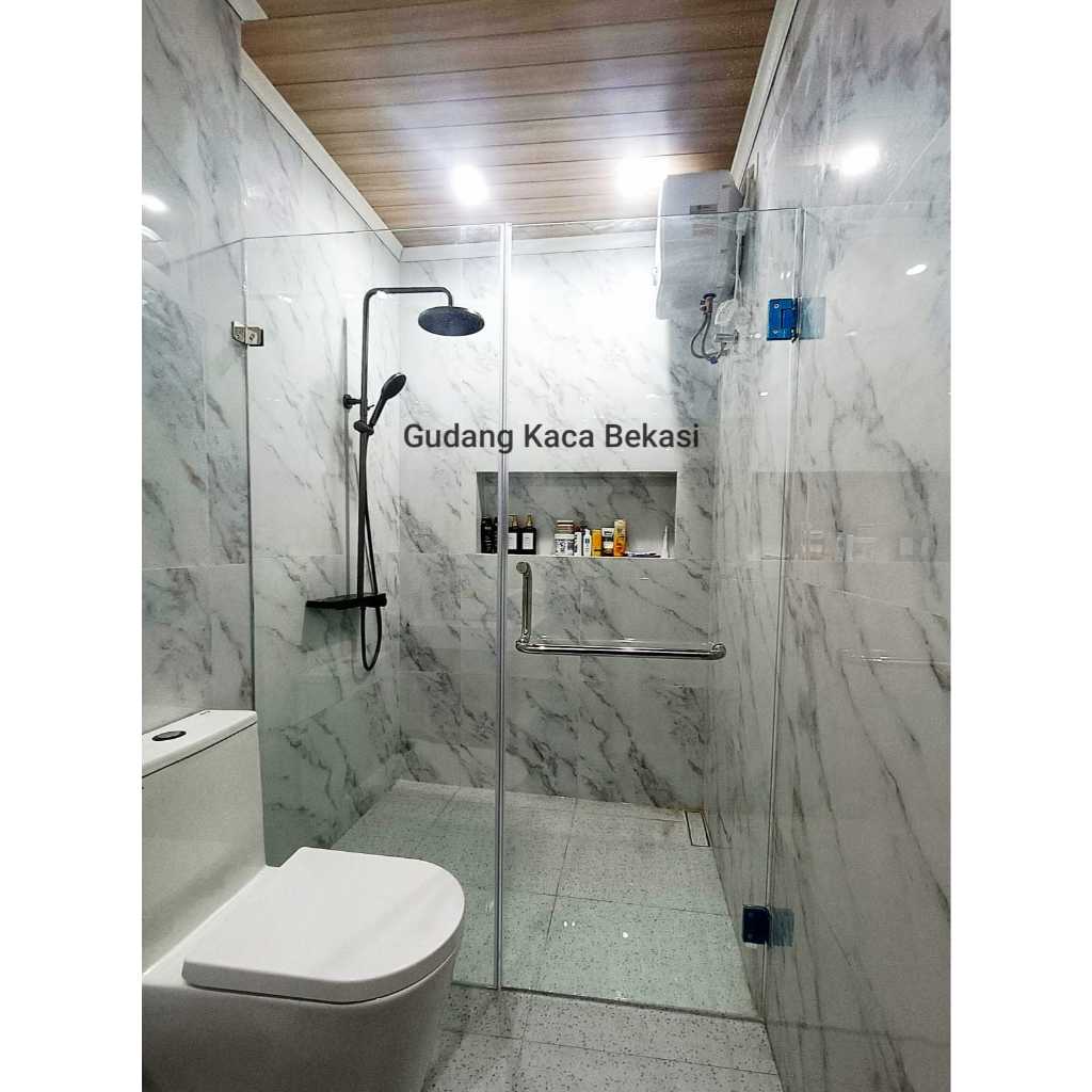 Kaca 10mm tempered - Partisi, Box Shower, Kanopi kaca
