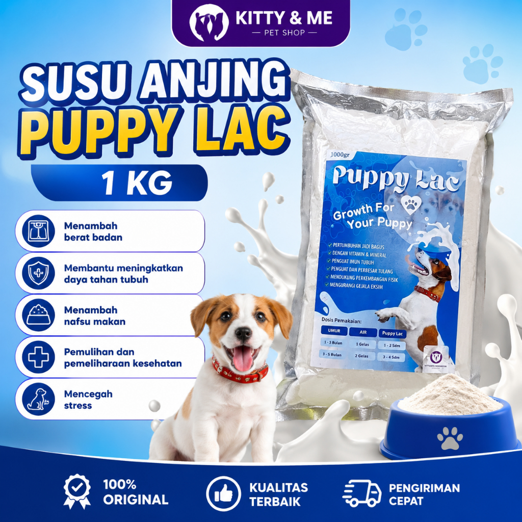 SUSU ANJING PUPPY LAC 1 KG - Puppylac Susu Anjing Berkualitas