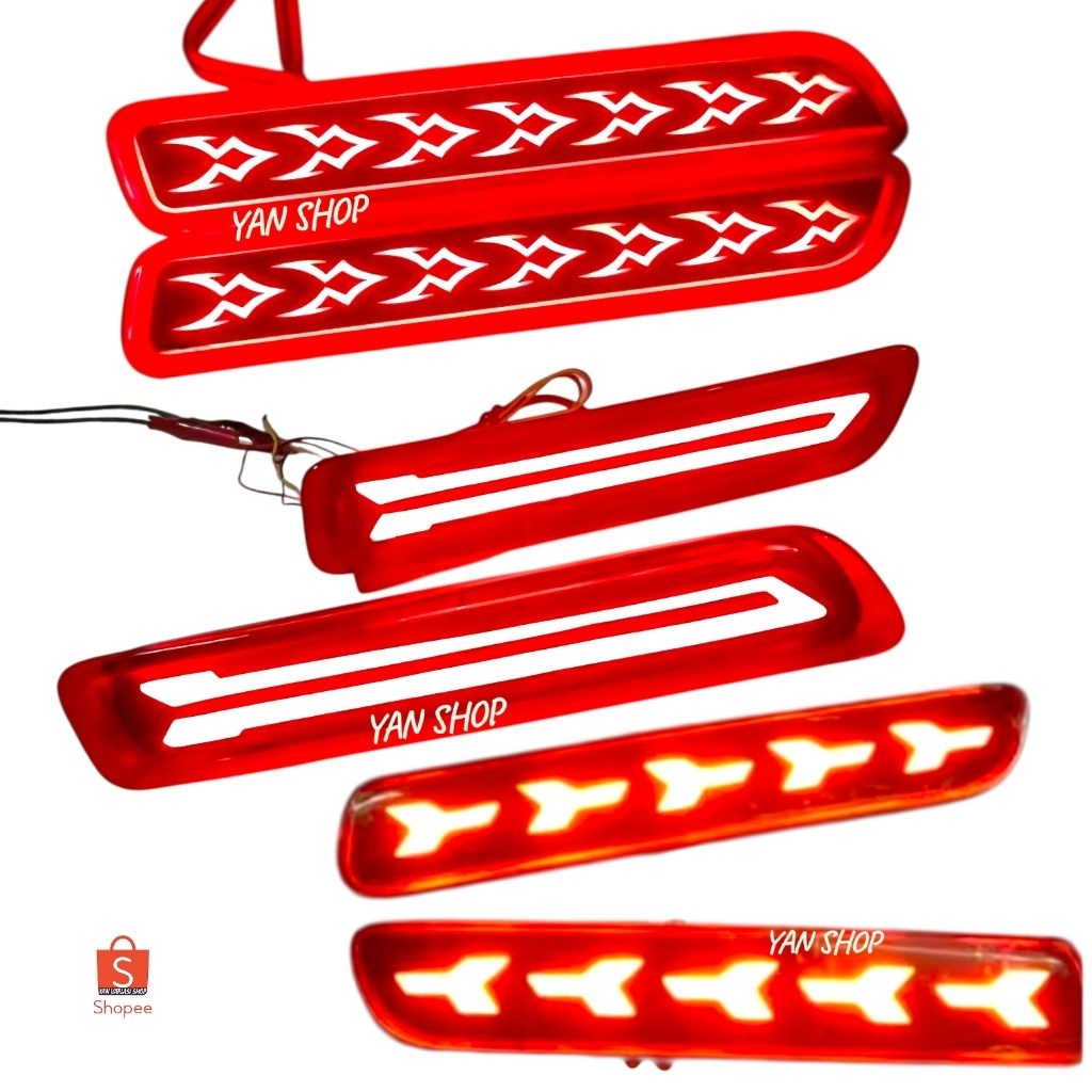 Lampu Reflektor Plasma Bumper Belakang ERTIGA LAMA / BARU SPLASH / SX-4 Lampu Reflektor bemper lampu