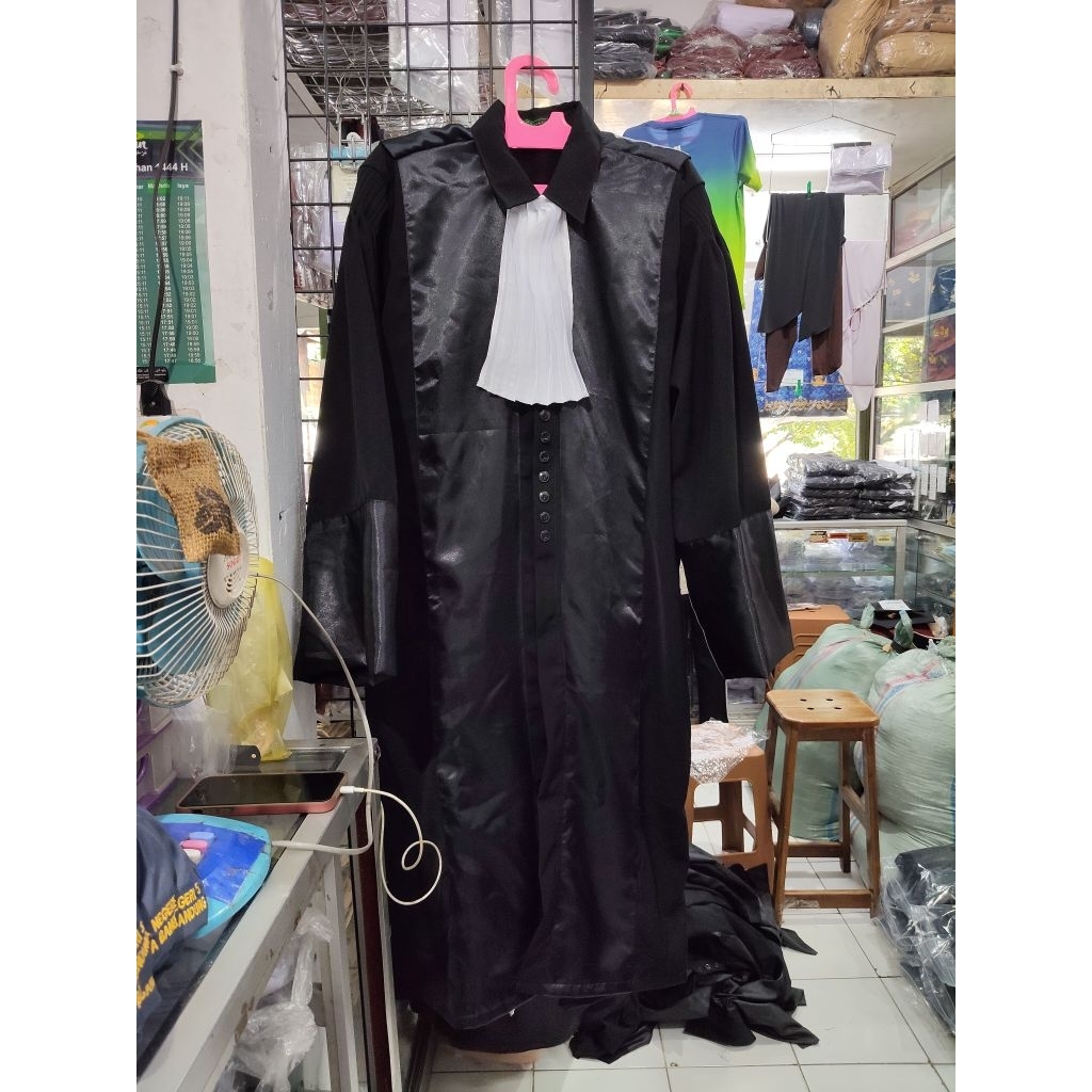 Toga Advokat Baju Advokat Kualitas Premium Bahan JetBlack Original