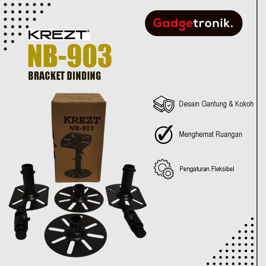 BRACKET PLAFON GANTUNG KREZT NB-903 ORIGINAL / KREZ CEILING BRACKET NB903 / KRES BRAKET LANGIT-LANGI