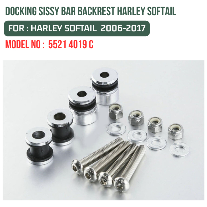 DOCKING SISSY BAR BACKREST HARLEY SOFTAIL 2006-2017 5521 4019 C