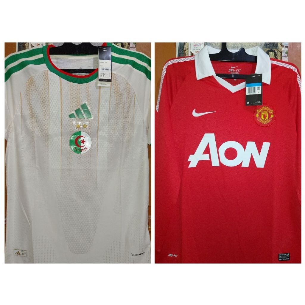 jersey manchester united Go & Algeria Pi (kondisi second like new)