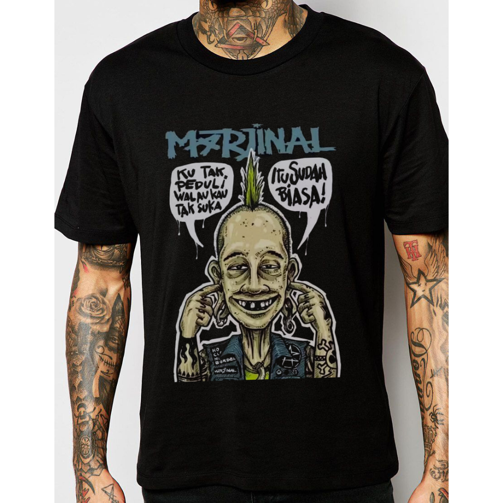 Kaos marjinal tutup telinga punk