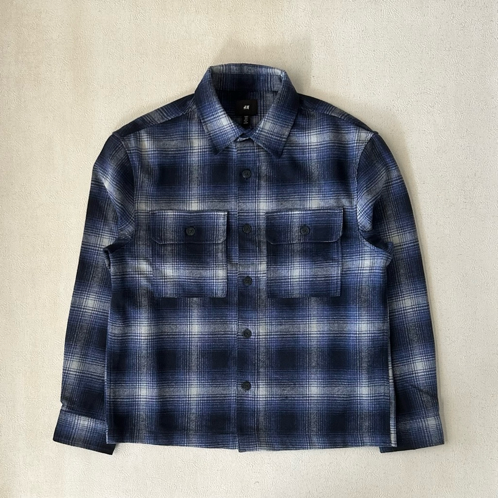 Flanel veterano H&M blue BNWT