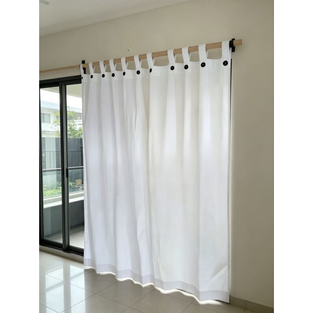 gorden polos tanpa poni 150x150 cm