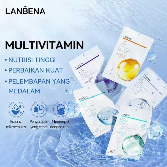 [25ml] LANBENA Sheet Lotion Mask | Masker Muka | DC