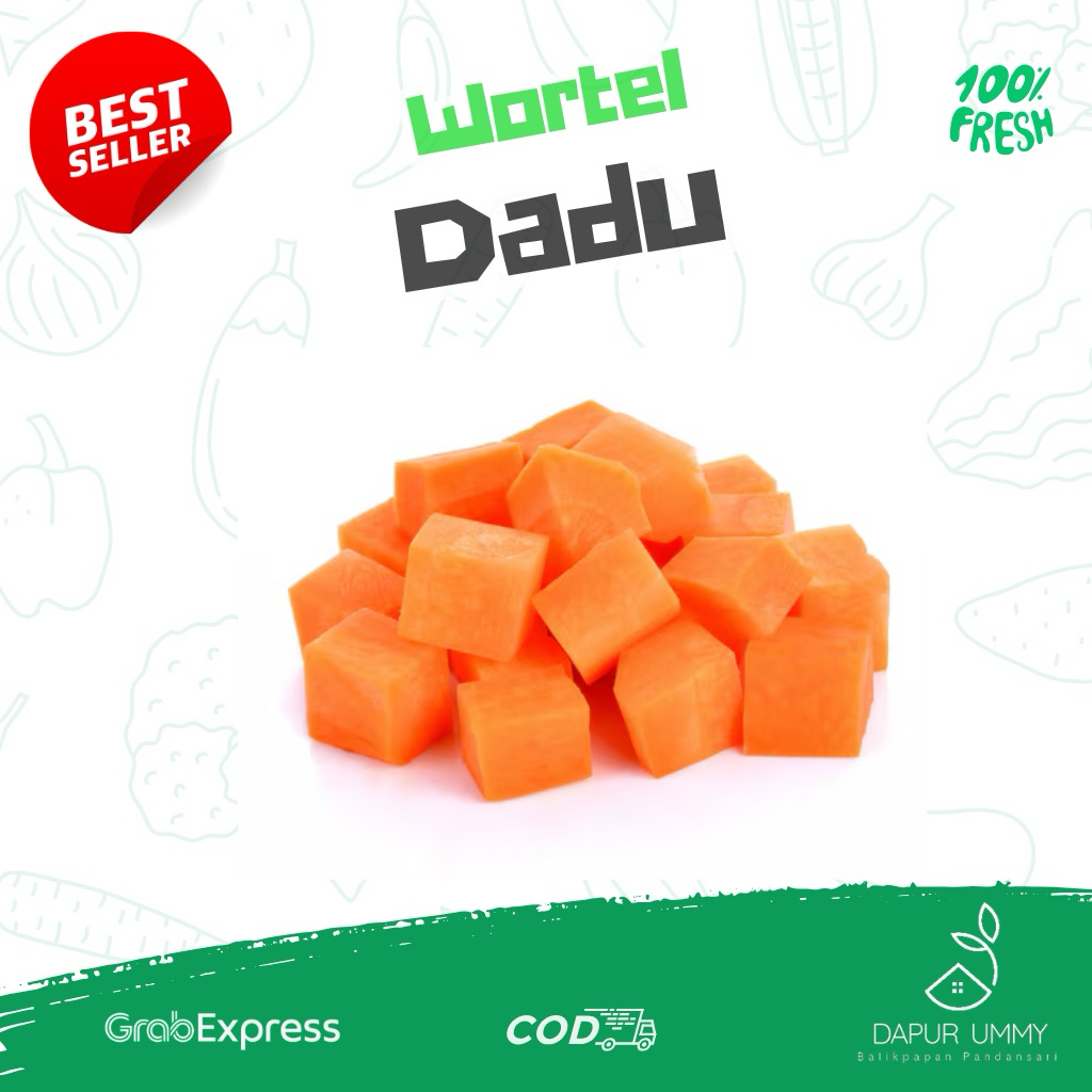 SAYUR FRESH • Wortel Potong Dadu • Medium Dice