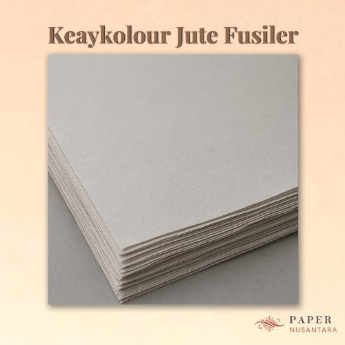 Kertas Import Keaykolour Jute Fusiler 250gsm Ukuran Plano 70cm x 100cm | Kertas Kartu Nama Undangan 
