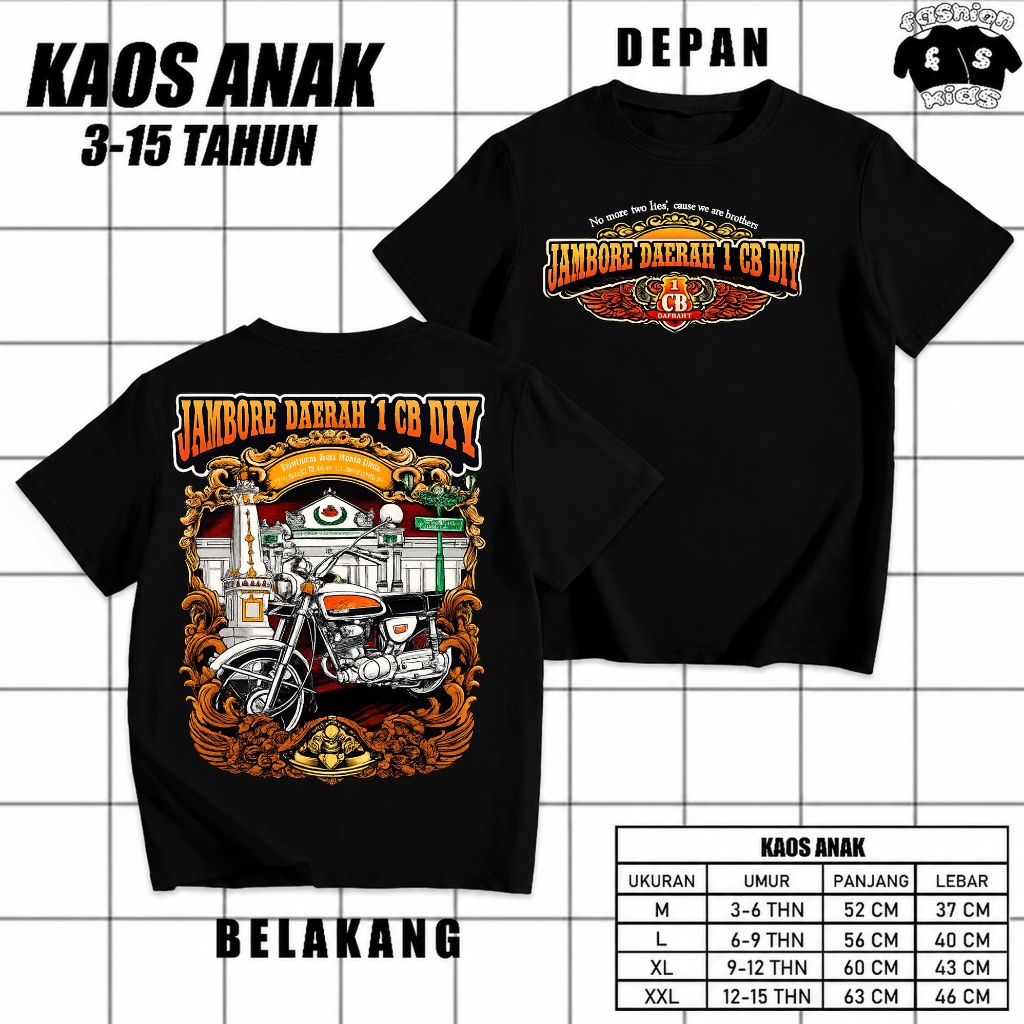 Kaos Anak Acara JAMDA 1 CB DIY Jogja Katun Combed 24s M L XL XXL MAESTRO APPAREL.ID
