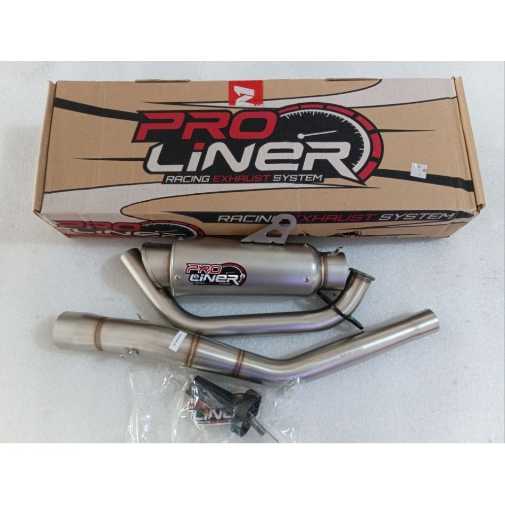 Kenalpot Racing yamaha All New R15, Original PRO LINER Knalpot racing bisa suara standar dan suara r