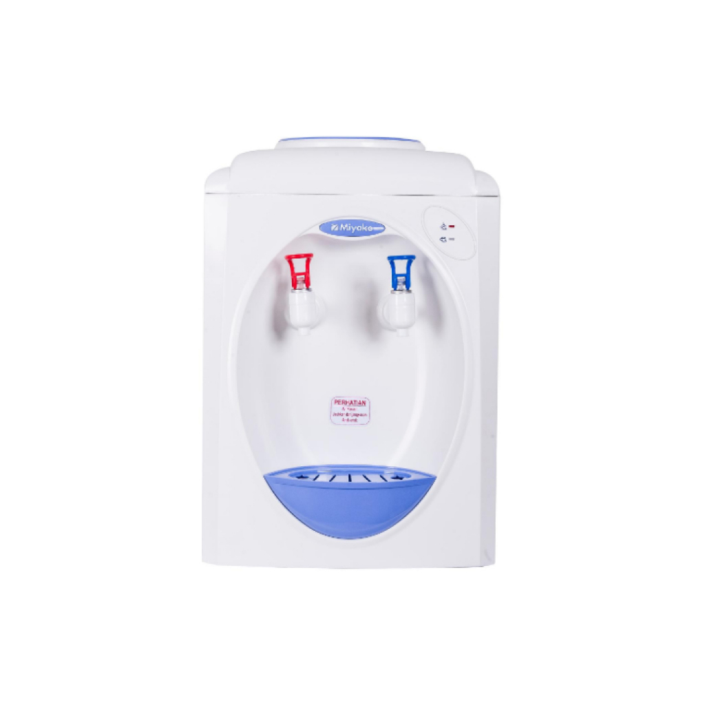 Dispenser Miyako WD-189 H Hot Normal Meja 2 Kran Dispenser Air Panas Dingin Mini Galon Atas Hemat Li