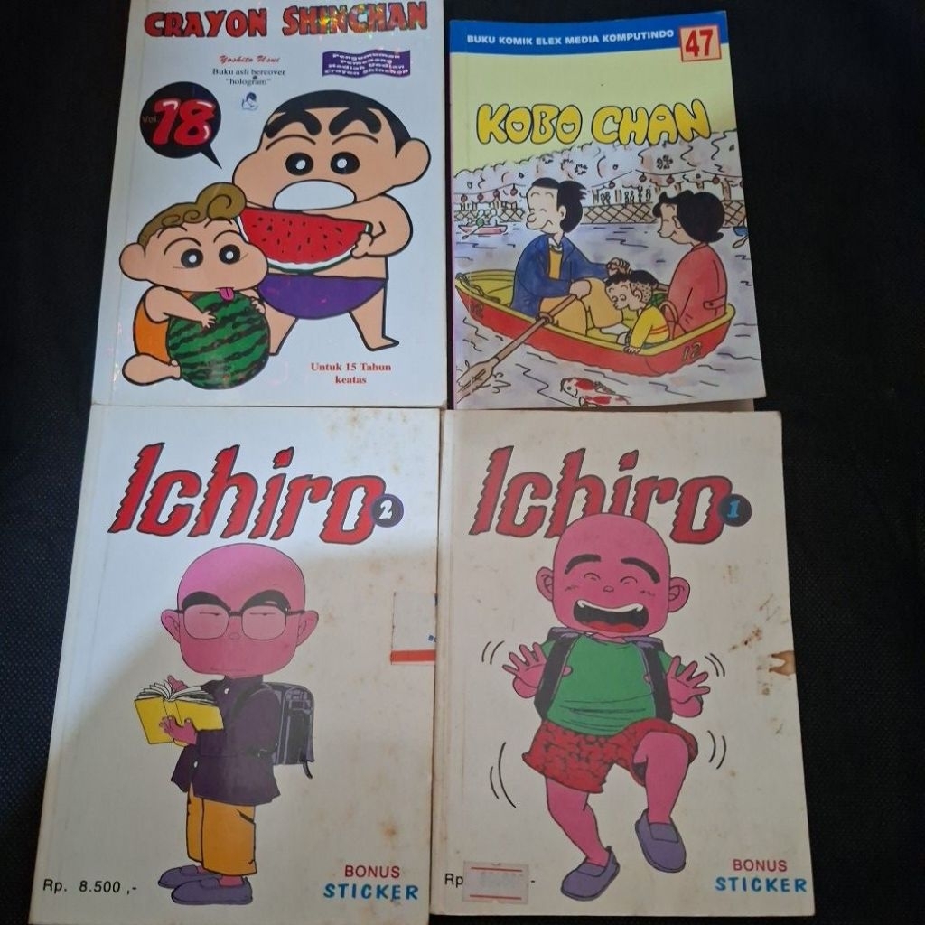 komik lama crayon shinchan, kobo chan, ichiro