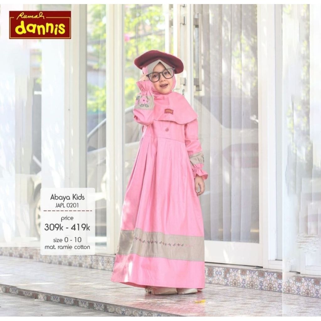 SIZE 1 JUBAH ANAK BY RUMAH DANNIS / SALE DANNIS / DANNIS TERBARU / DANNIS ANAK PEREMPUAN / DANNIS AN