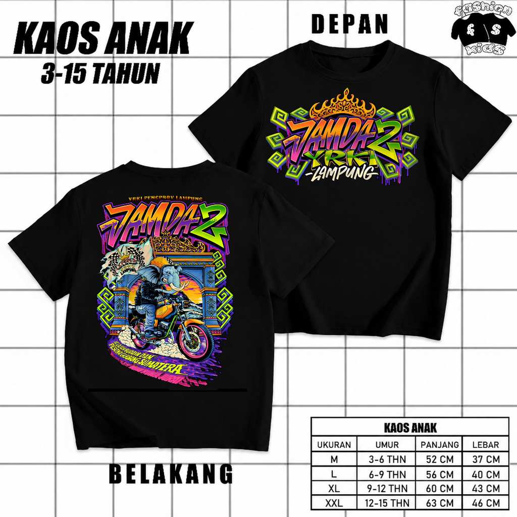 T-SHIRT ANAK JAMDA 2 YRKI PENGPROV LAMPUNG YRKI UYYE