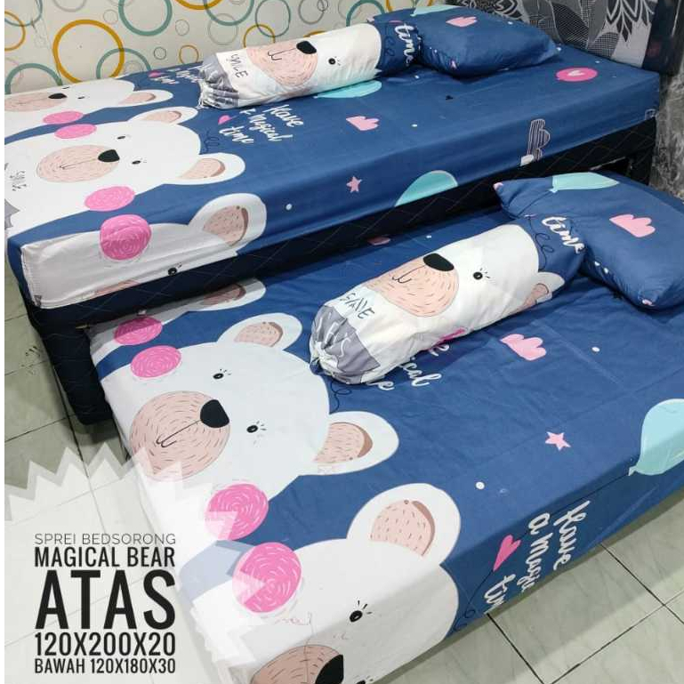 Sprei Kasur Sorong Karakter Anak/Sprei Sorong 120x200/Sprei Bed Sorong 2 in 1