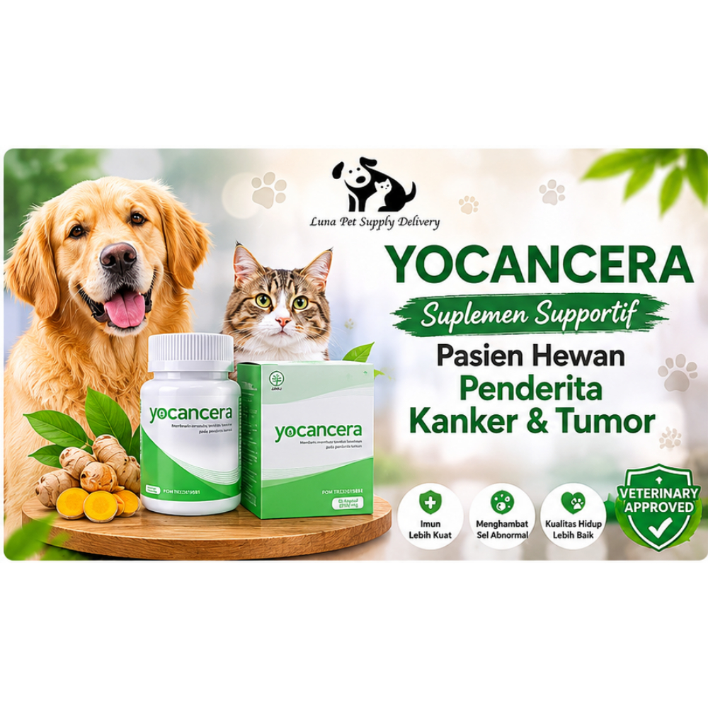 Yocancera1 Botol 50 Tab Suplemen Anti Kanker Tumor Anjing Kucing Kista