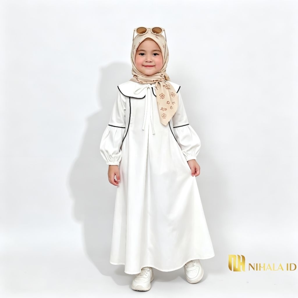Gamis Anak Mecca Kids 5-12 Tahun Bahan Toyobo