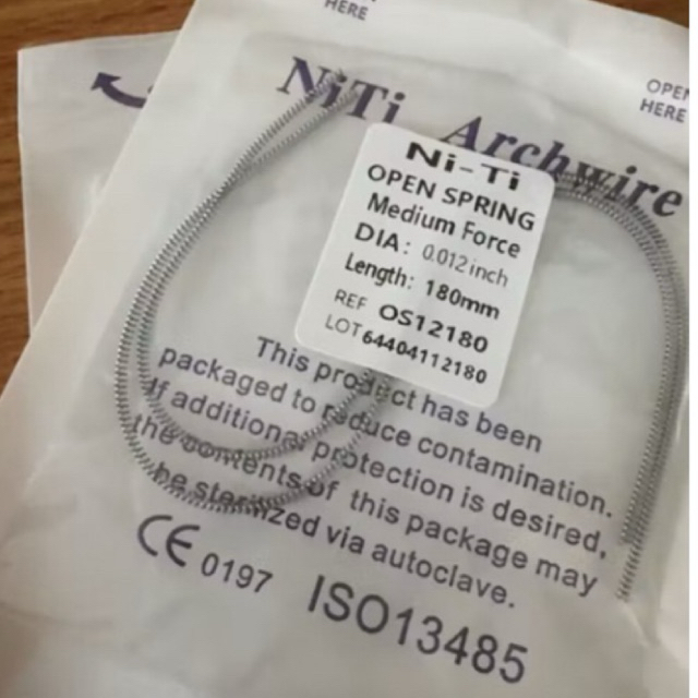 DENTAL KAWAT NITI OPEN COIL SPRING FDA OCS // Wire Dental Ortho Bracket Behel Gigi Orthodontic Koil 
