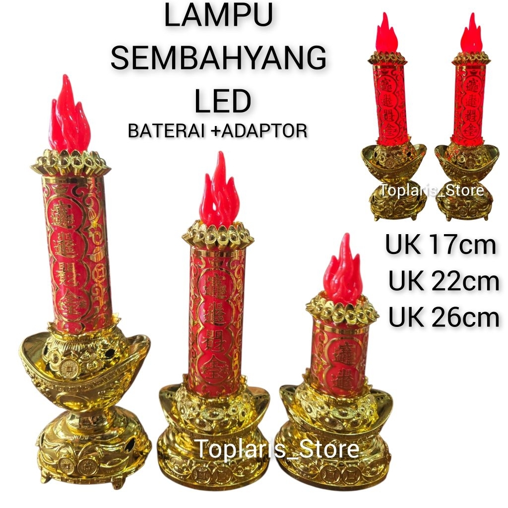 Lampu Lilin Elektrik Sembahyang LED