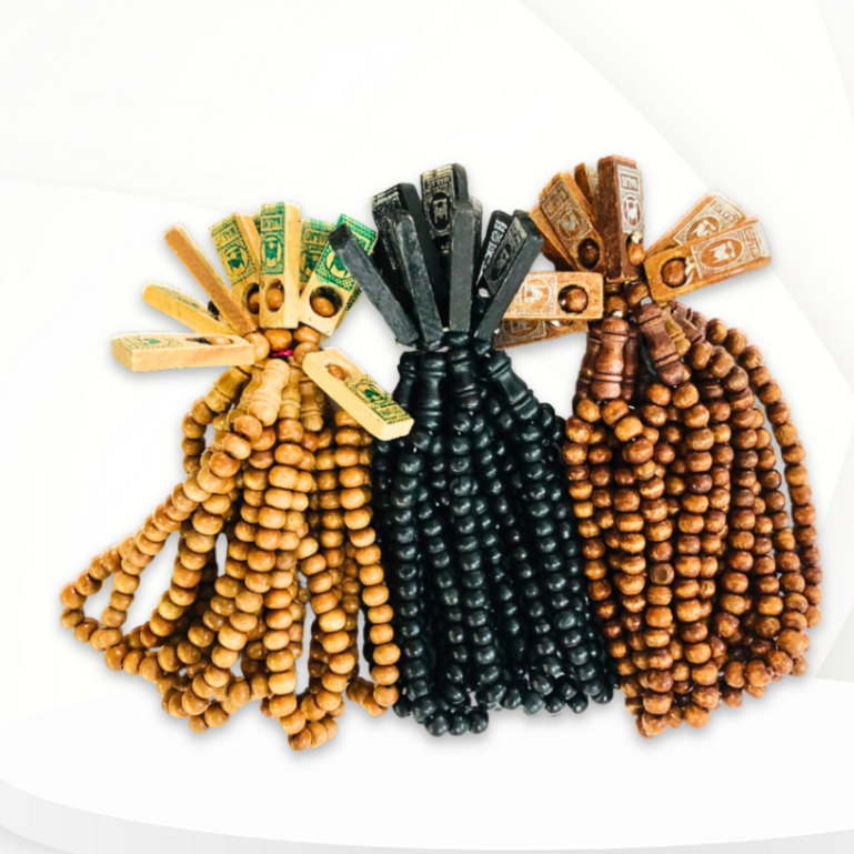 Tasbih kayu 33 butir per kodi 20 biji / Oleh oleh haji dan umroh Shabani kurma