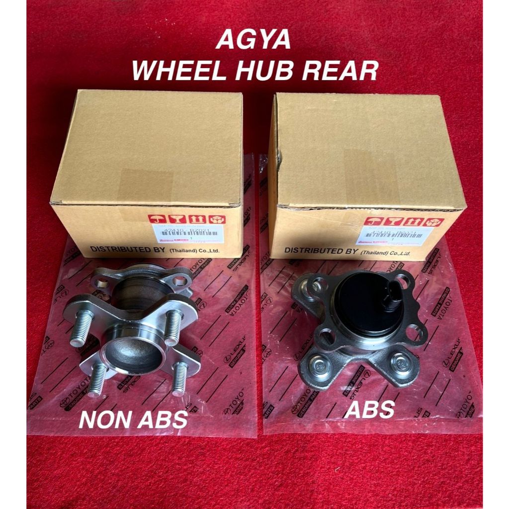 Bearing Lahar Roda Belakang Model HUB Komplit Kepala Kambing Toyota Agya Ayla Abs 42410-B6021 / Non 