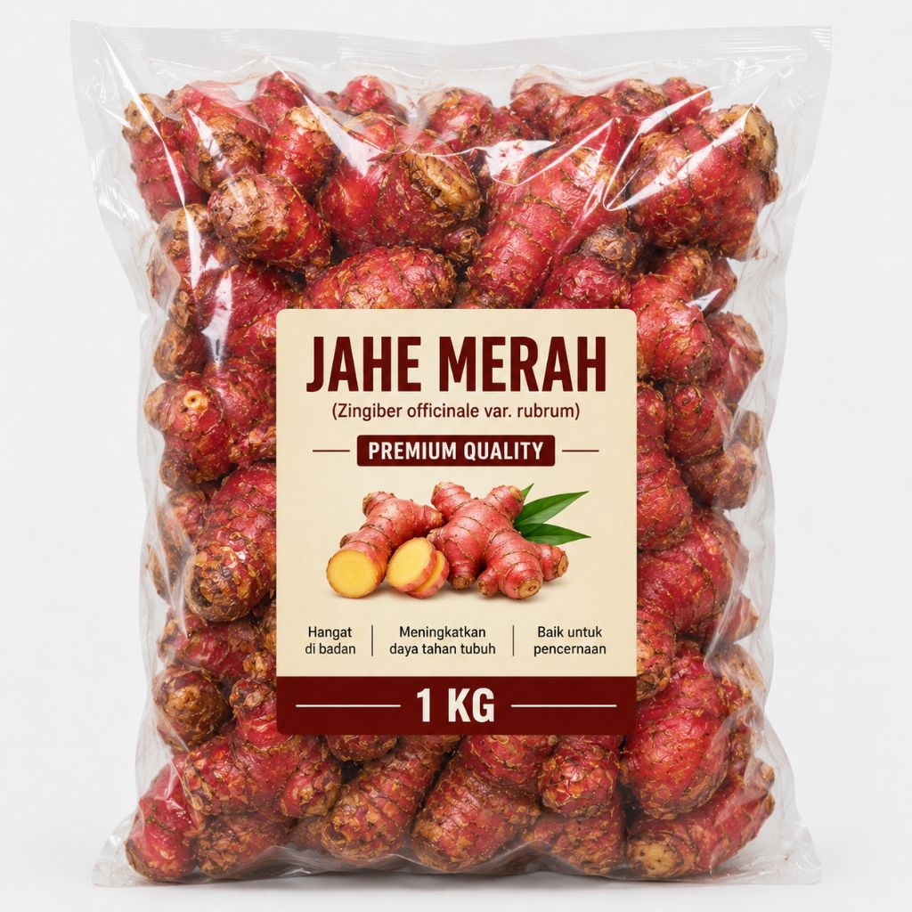 Jahe Merah / Jahe merah medan / jahe merah segar 1 kg