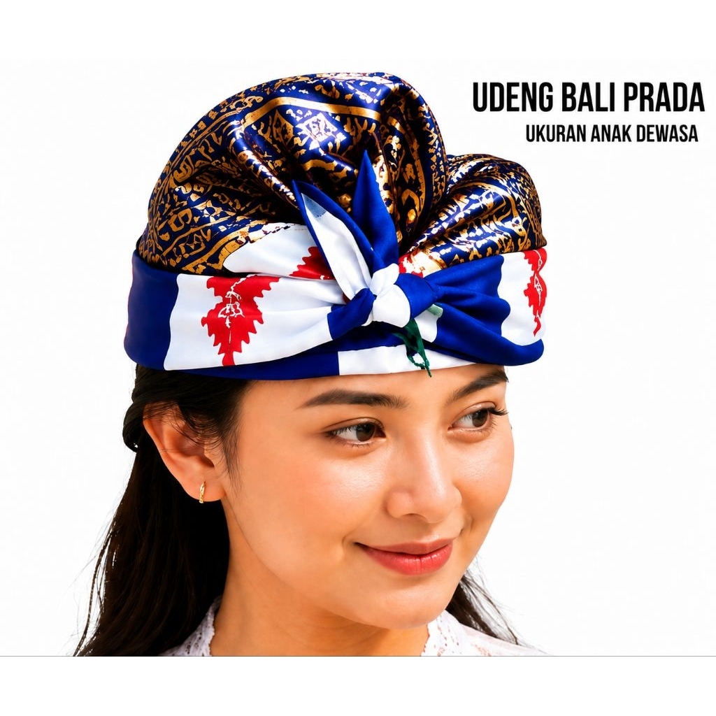 Udeng Bali Jadi Motif Batik Destar Adat Tradisional Dewasa
