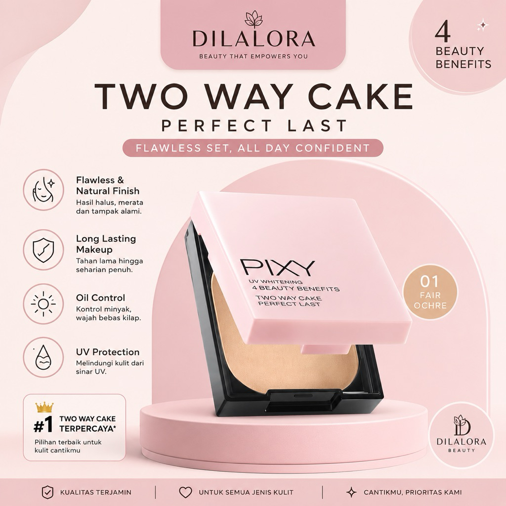 Bedak Padat PIXY Two Way Cake SPF 30