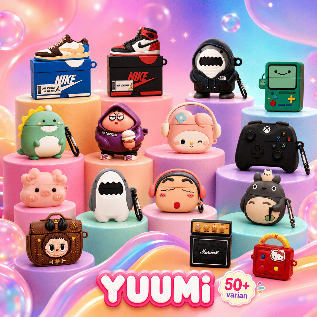 Case AirPods 4 Lucu Casing AirPods by Yuumi Singed Case [Free Hook]