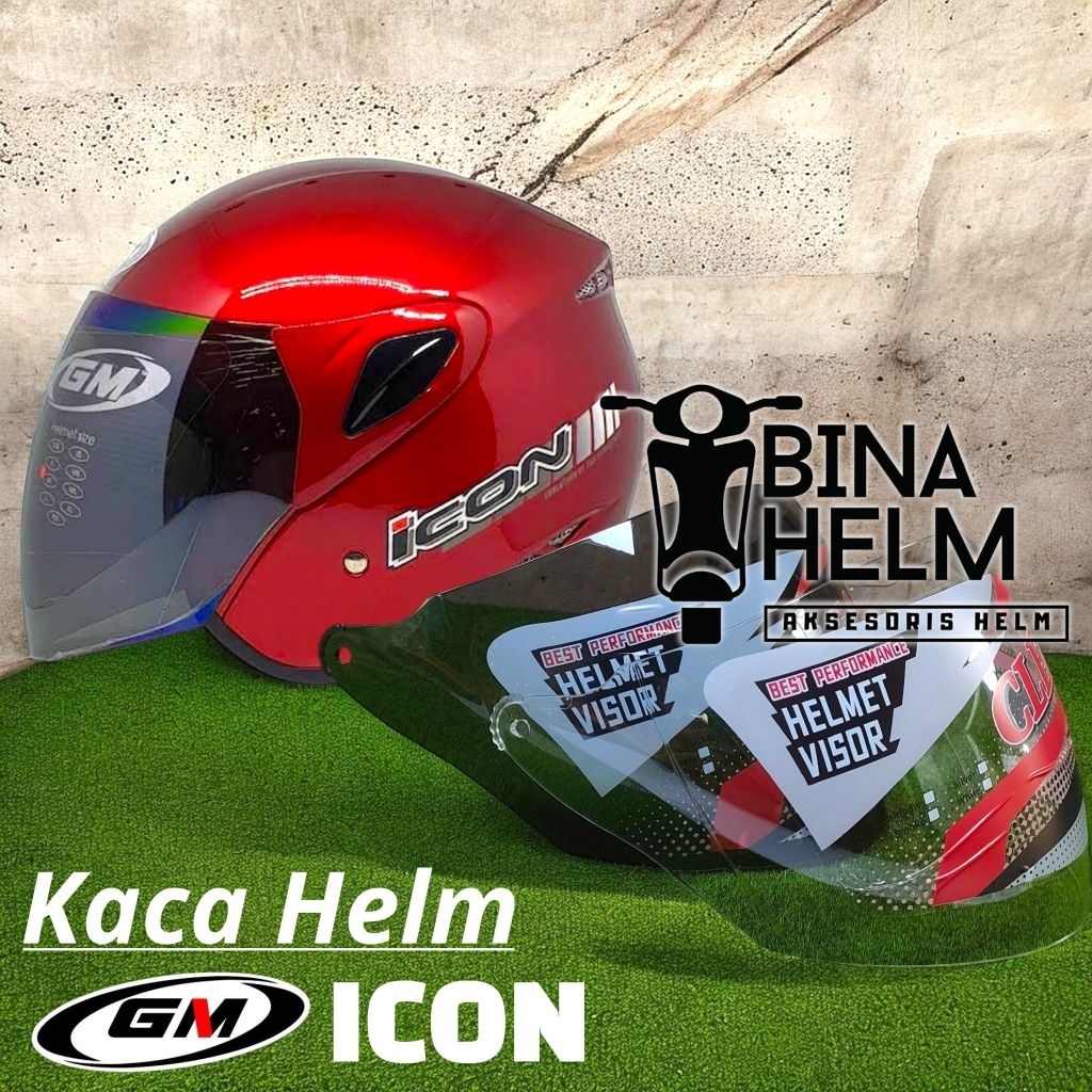 Kaca Helm MAZ SONIC Visor Helm Maz Sonic Bening Hitam