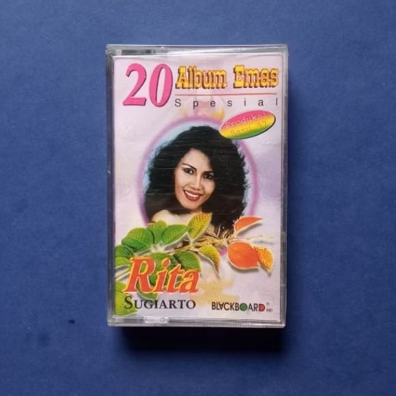 Kaset Pita 20 Album Emas Spesial Rita Sugiarto Prod BLACKBOARD Ind ( EMI Music Intertainment Indones