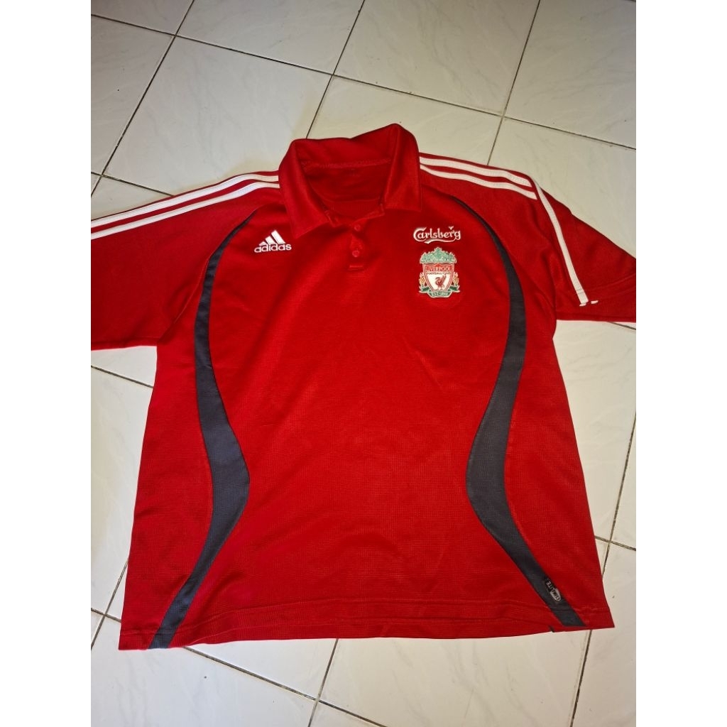 Polo Liverpool FC Original Liverpool Adidas Football Shirt 2006/07