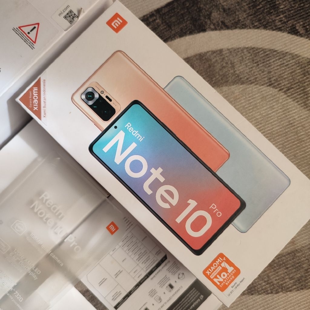 Dus Box Redmi Note 10 Pro Original Copotan