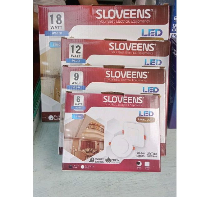 SLOVEENS LED Panel Light 6-18watt- Terang, Tipis, Hemat 90%