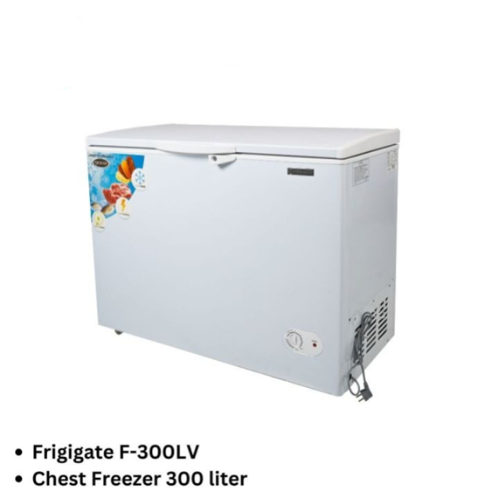 FRIGIGATE Chest Freezer 300 liter F-300 LV Resmi Freezer box F300