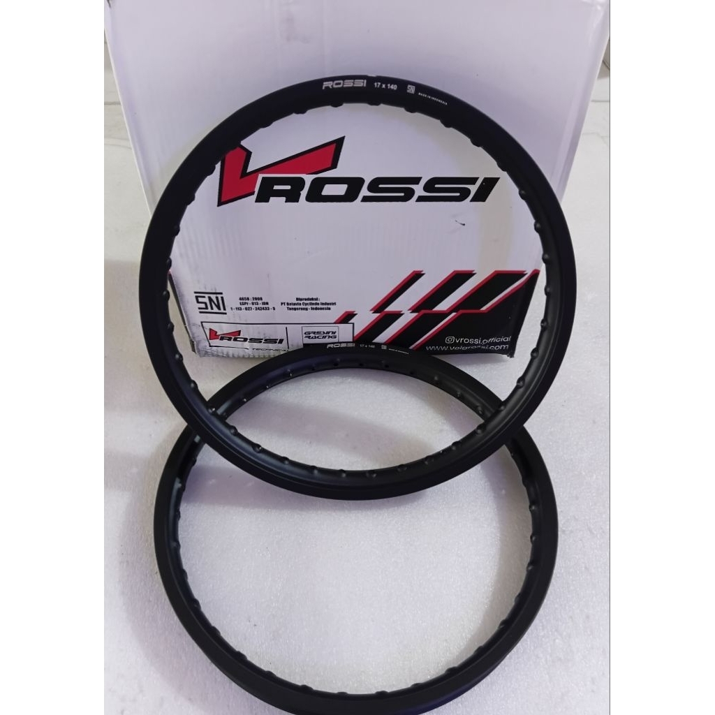 Velg lingkar Original V Rossi 17x140, Hitam Glosy kilat
