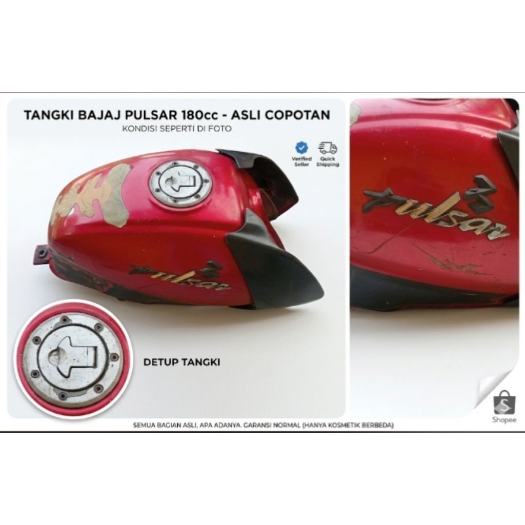 ORIGINAL COPOTAN TANGKI PULSAR BAJAJ 180CC