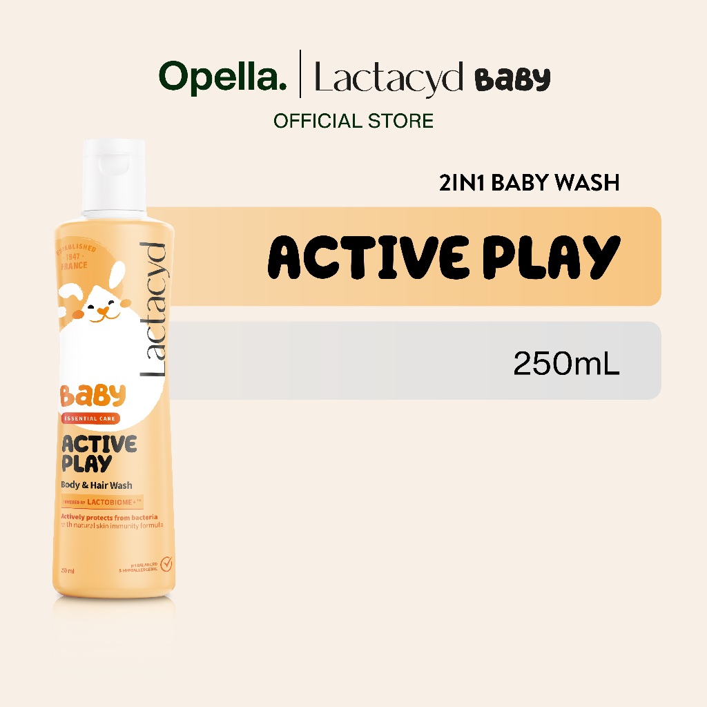 Lactacyd Baby Active Play 2in1 Body Wash and Hair Shampoo 250mL - Sabun & Shampo Anak melindungi dar