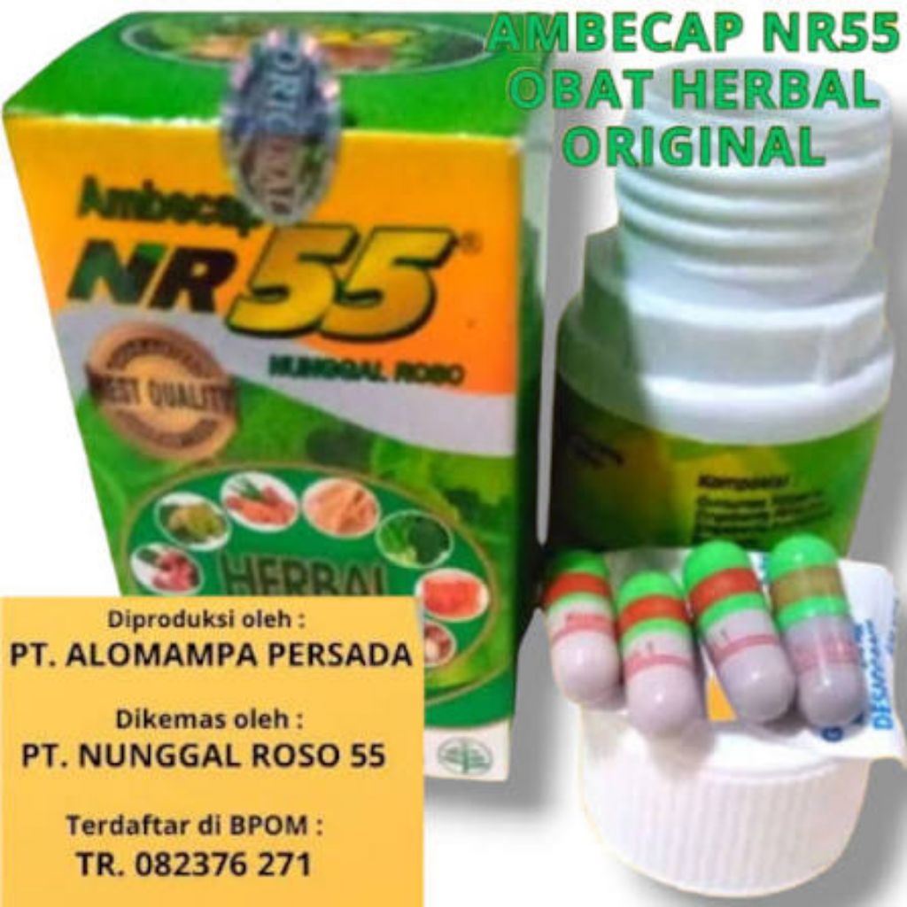 BISA COD] Ambecap NR55 Nunggal Roso Original BPOM - Obat Herbal Ambeien, Wasir & BAB Berdarah Paling